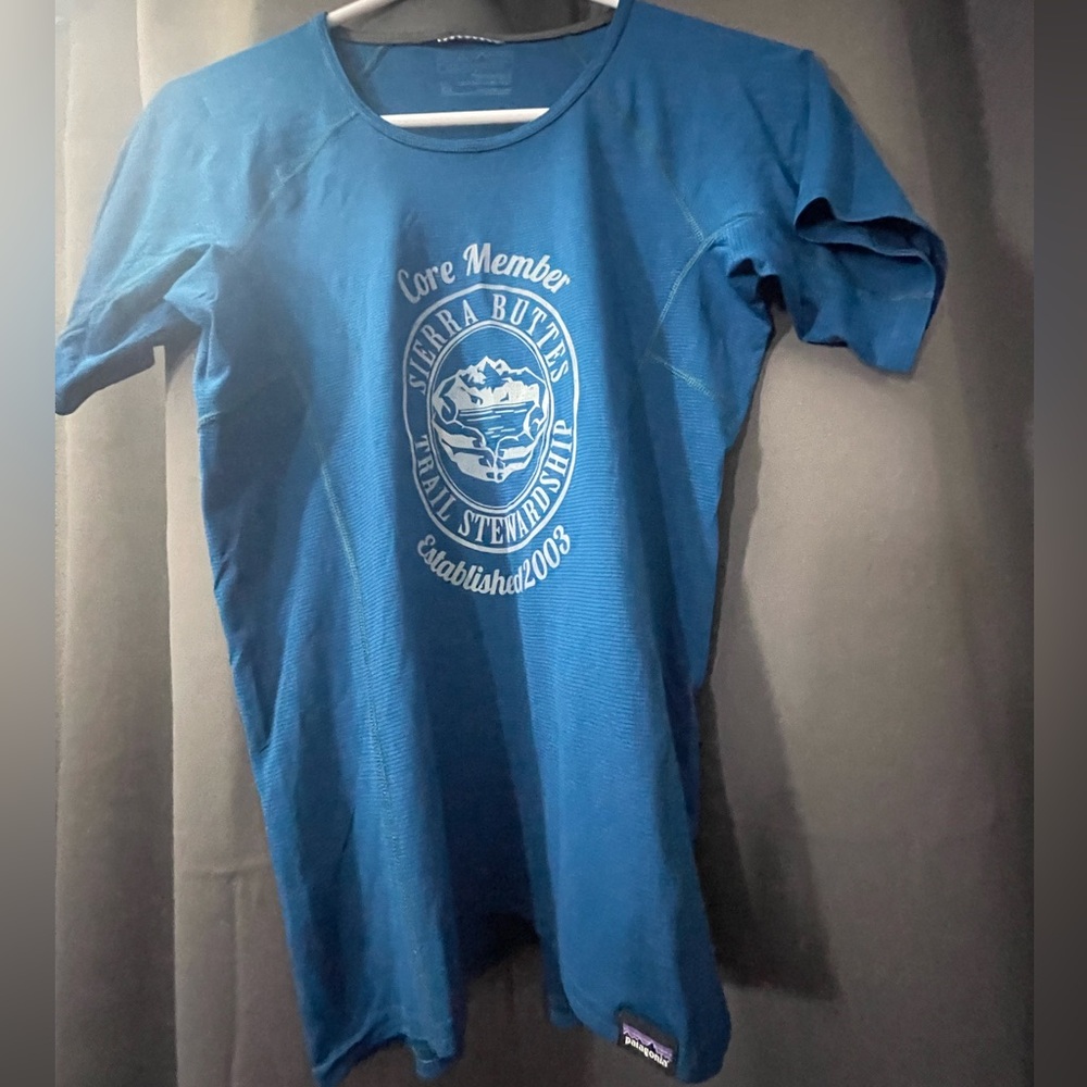 Patagonia Teal Graphic Baselayer
